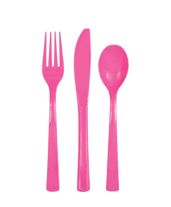 Plastic Cutlery Set for 6
