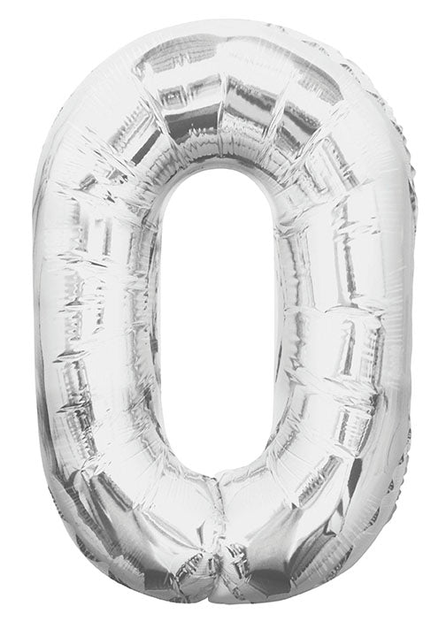 Large foil Number Balloons 8 Different colours Inflate with Air or Helium