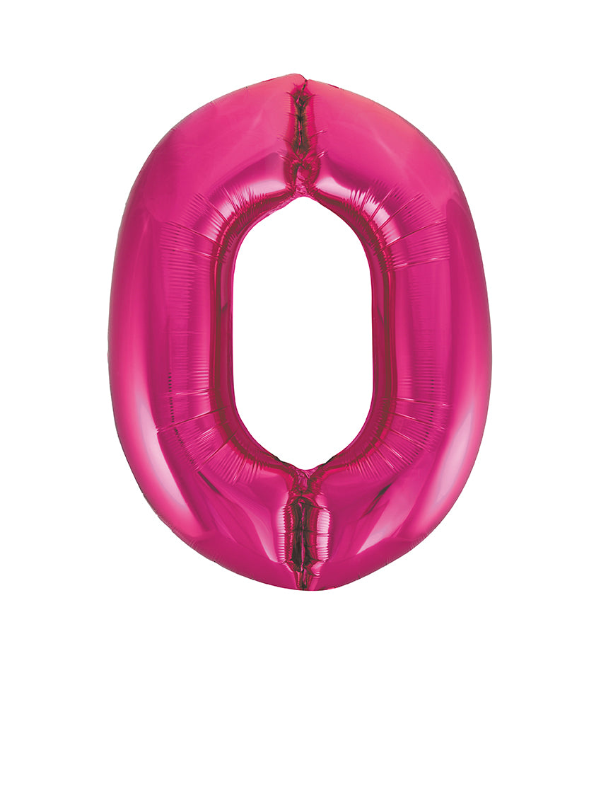 Large foil Number Balloons 8 Different colours Inflate with Air or Helium
