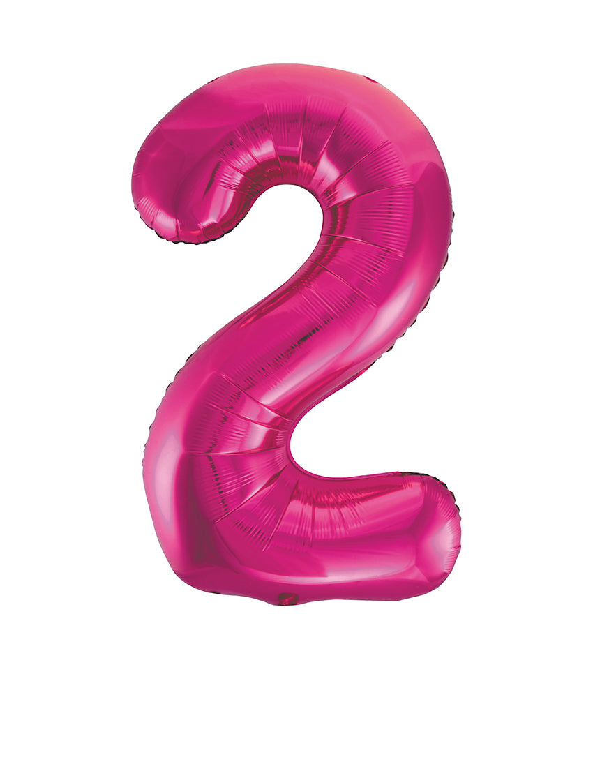 Large foil Number Balloons 8 Different colours Inflate with Air or Helium