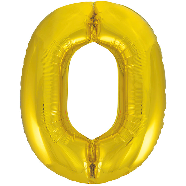 Large foil Number Balloons 8 Different colours Inflate with Air or Helium
