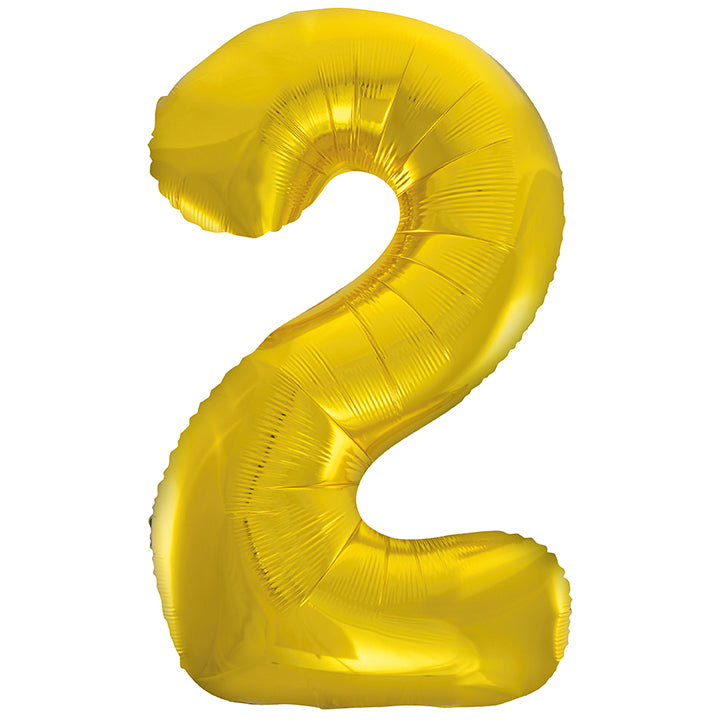 Large foil Number Balloons 8 Different colours Inflate with Air or Helium