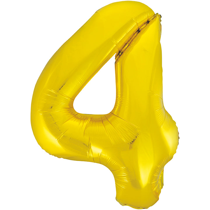 Large foil Number Balloons 8 Different colours Inflate with Air or Helium