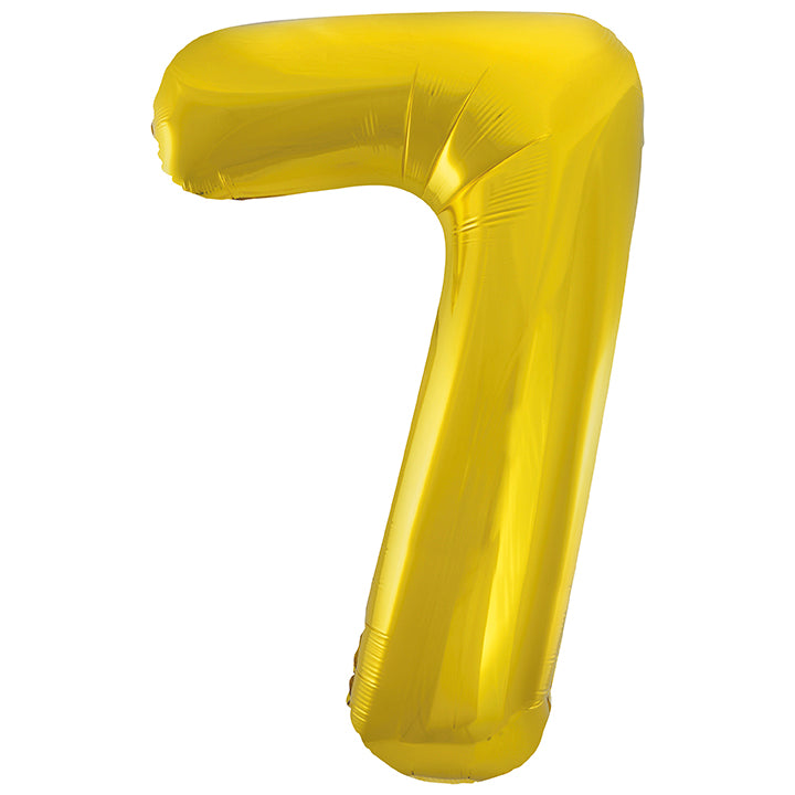 Large foil Number Balloons 8 Different colours Inflate with Air or Helium