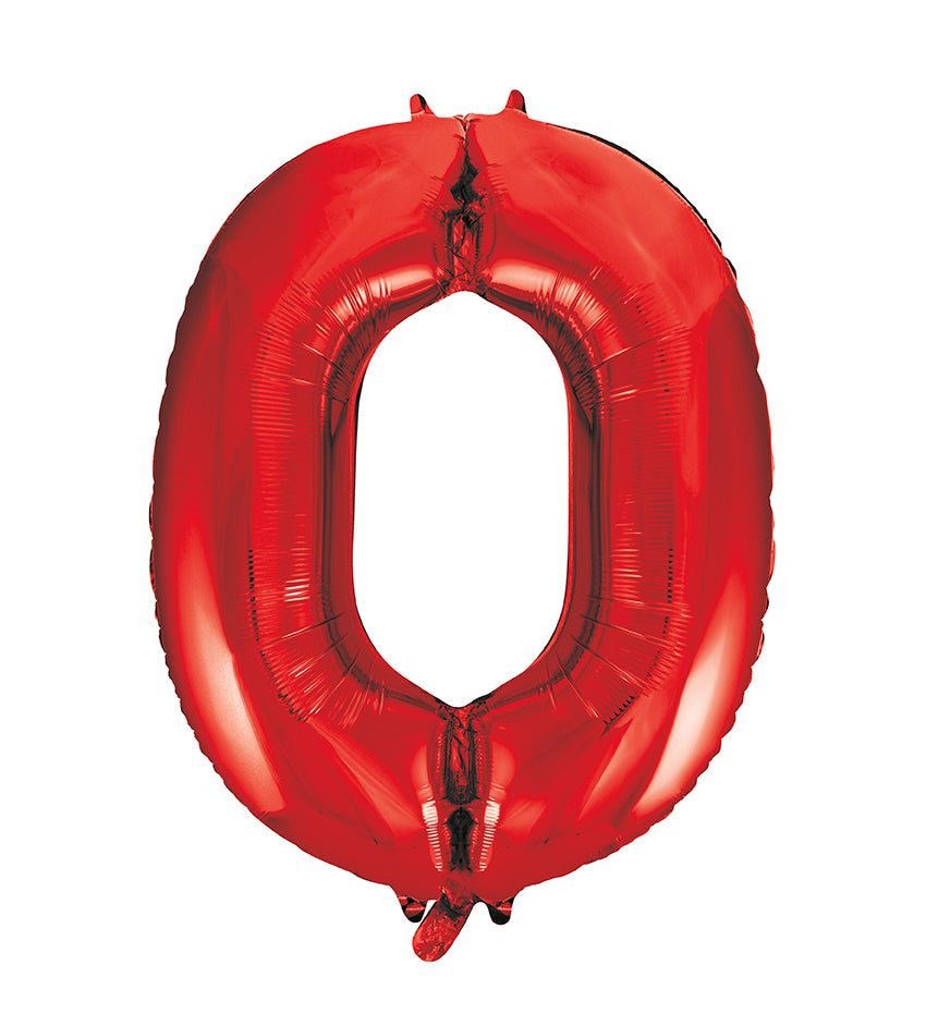 Large foil Number Balloons 8 Different colours Inflate with Air or Helium