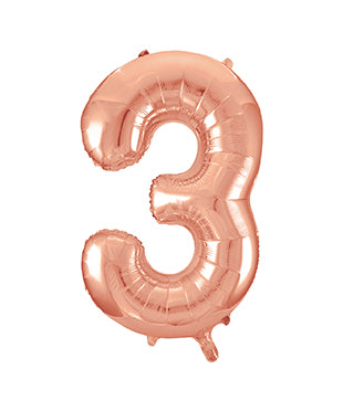 Large foil Number Balloons 8 Different colours Inflate with Air or Helium