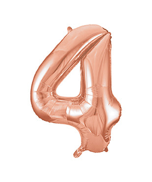 Large foil Number Balloons 8 Different colours Inflate with Air or Helium