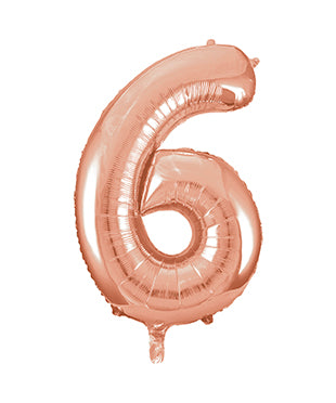 Large foil Number Balloons 8 Different colours Inflate with Air or Helium