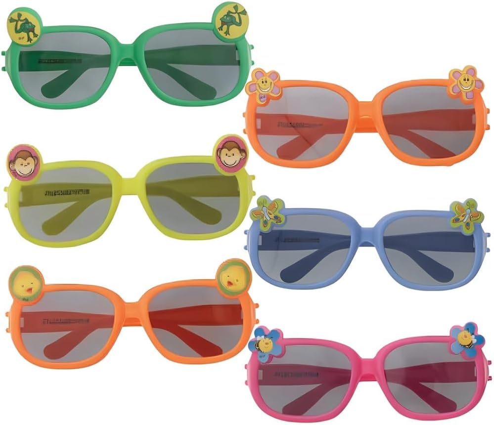 Childrens Novelty Sun Glasses x Pack of 6 - Limited Time Promotion