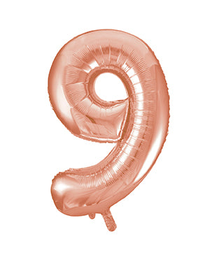 Large foil Number Balloons 8 Different colours Inflate with Air or Helium